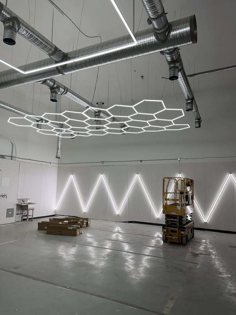 Commercial Shop Lighting β Nomen Contracting and Electrical